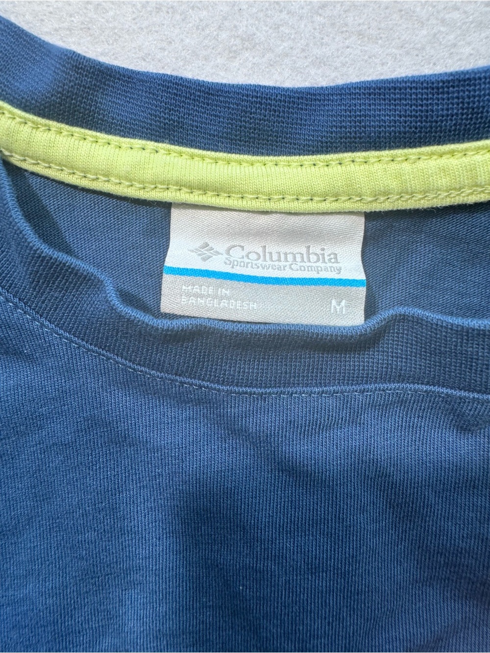 Columbia Women's Long-Sleeve Tee in Royal Blue with Pink Accent - Picture 2 of 4